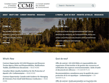 Tablet Screenshot of ccme.ca